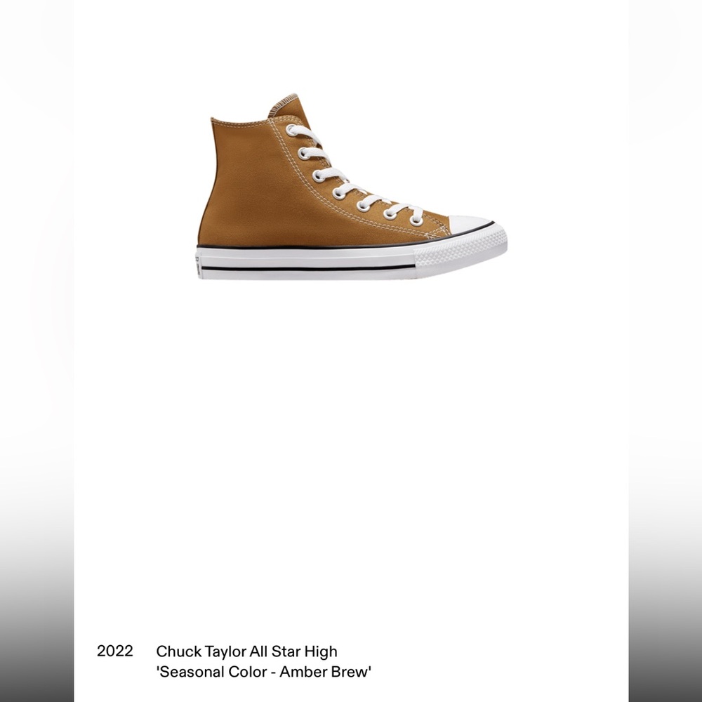 Chuck Taylor all star high amber brew’CAN BE MEN OR WOMEN MEN SIZE 6